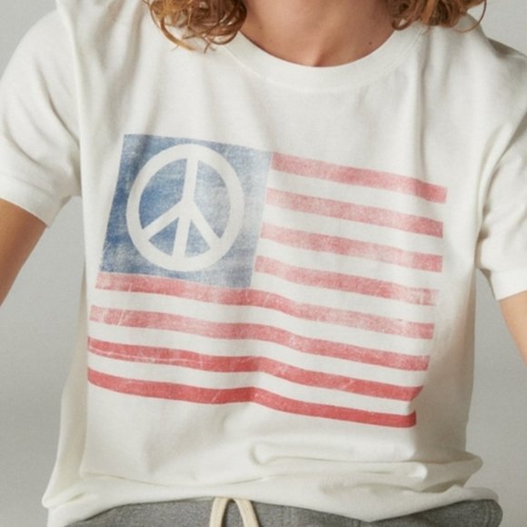 Lucky Brand Other - Size Medium Lucky Brand Men's Peace Flag Tee